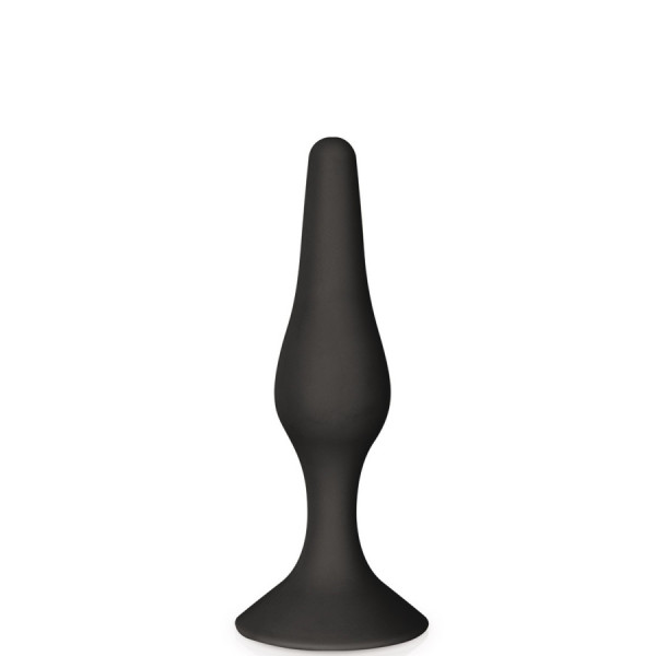Plug anal ventouse noir taille S 